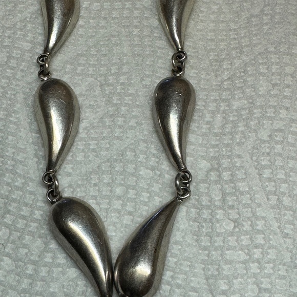 Mexico Sterling CII Modern Necklace - Picture 1 of 11